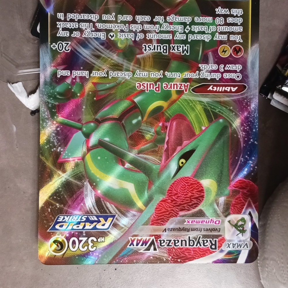 Pokemon Rayquaza V Card evolving skies